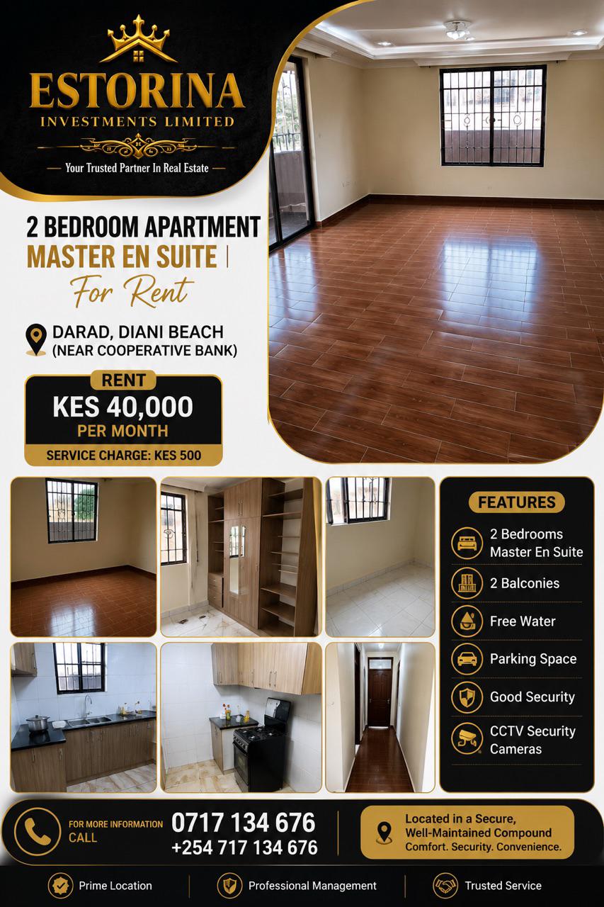 2-Bedroom Master Ensuite – Diani Darad